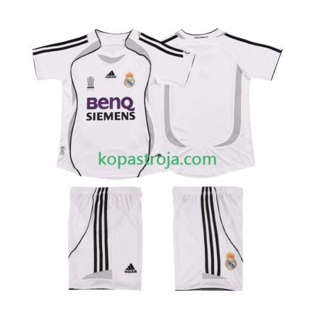 Billiga Fotbollströjor Real Madrid 2006 2007 Retro Barn Hemma tröja Kortärmad